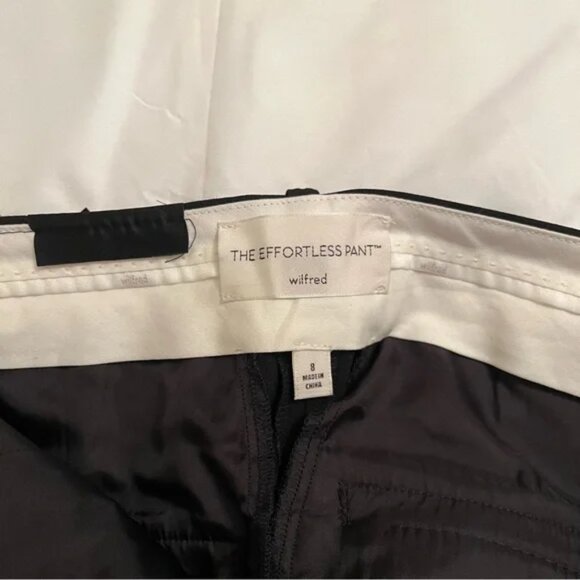 Black Aritzia Wilfred Effortless Pants NWT 8 - Picture 3 of 5